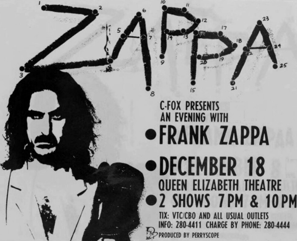 18/12/1984Queen Elizabeth Theatre, Vancouver, Canada